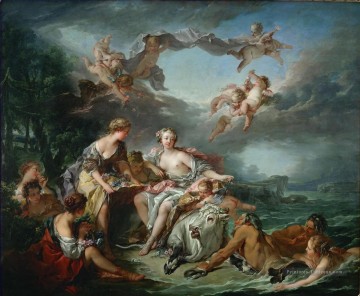 L’enlèvement de l’Europe François Boucher Nu classique Peinture à l'huile
